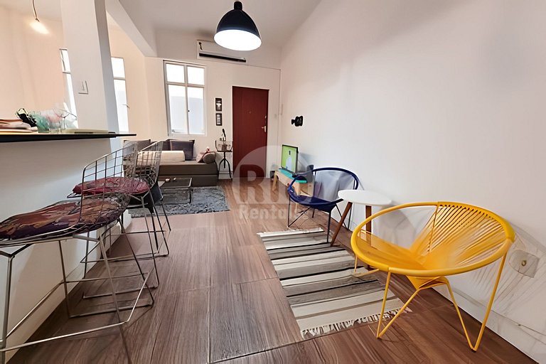 MA1202 Charmoso Apto en Copacabana!