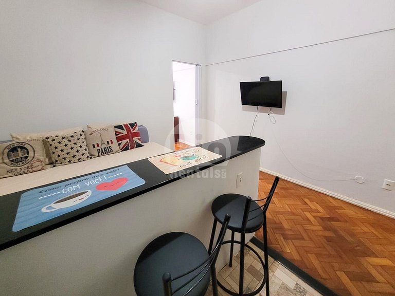 Apé de 1 quarto no coraçao de Copacabana
