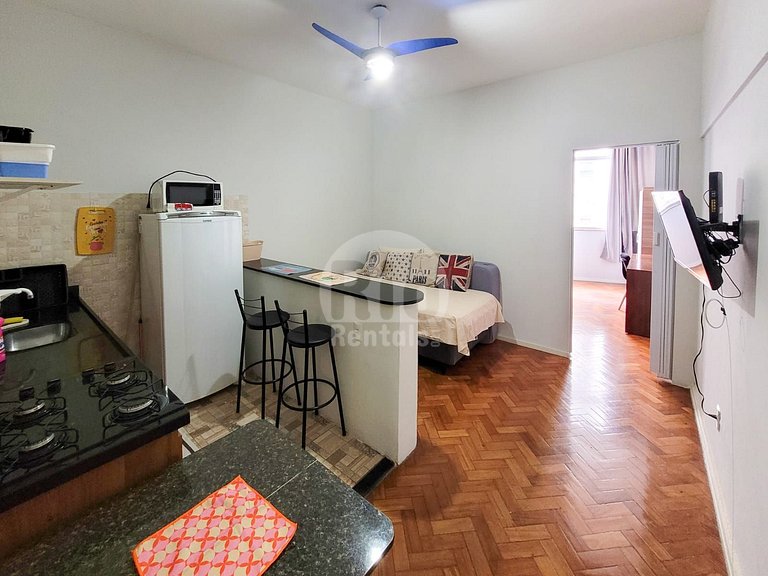 Apé de 1 quarto no coraçao de Copacabana