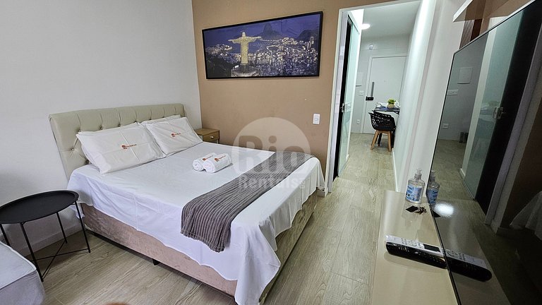 Apartamento con vista al mar a una cuadra de la playa