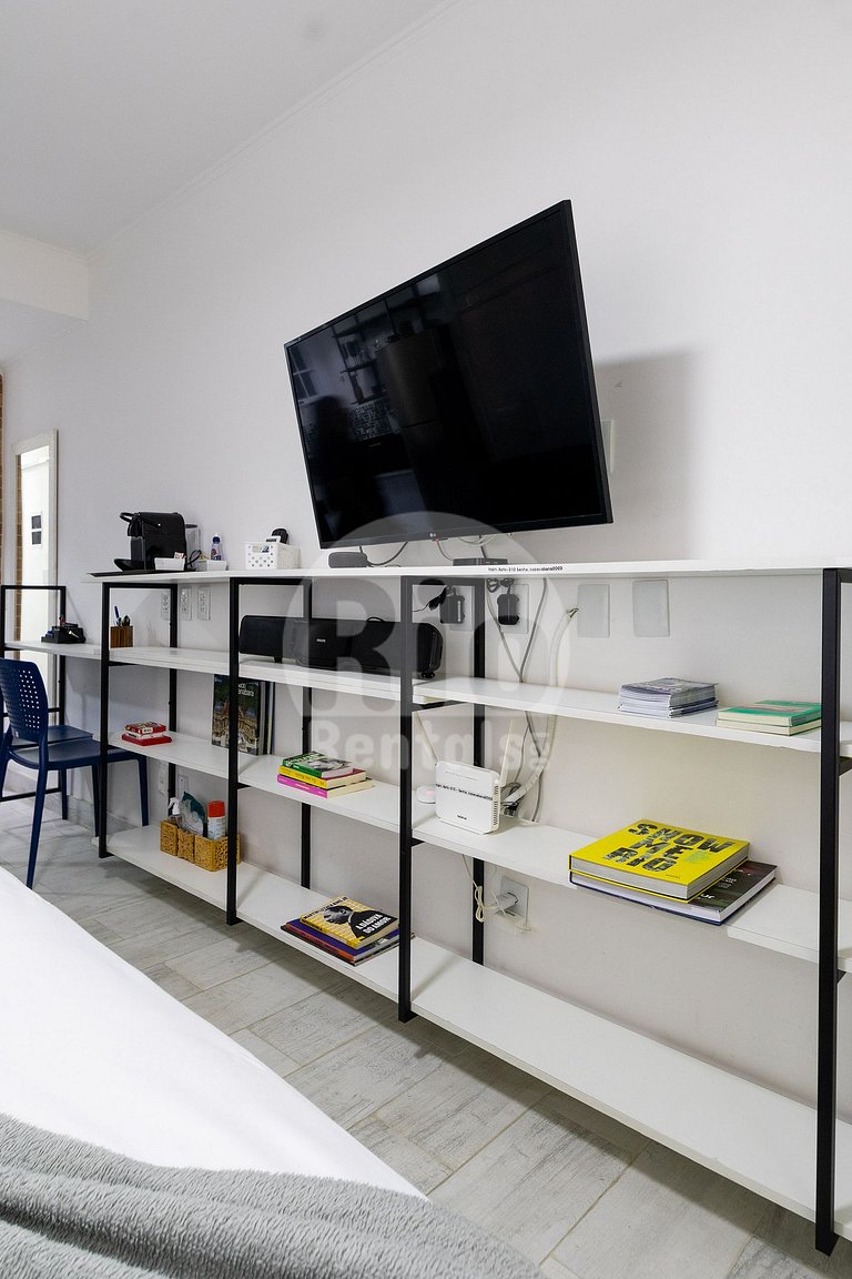 Studio silencioso em Copacabana