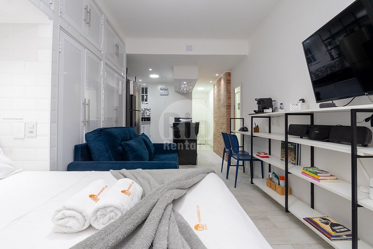 Studio silencioso em Copacabana