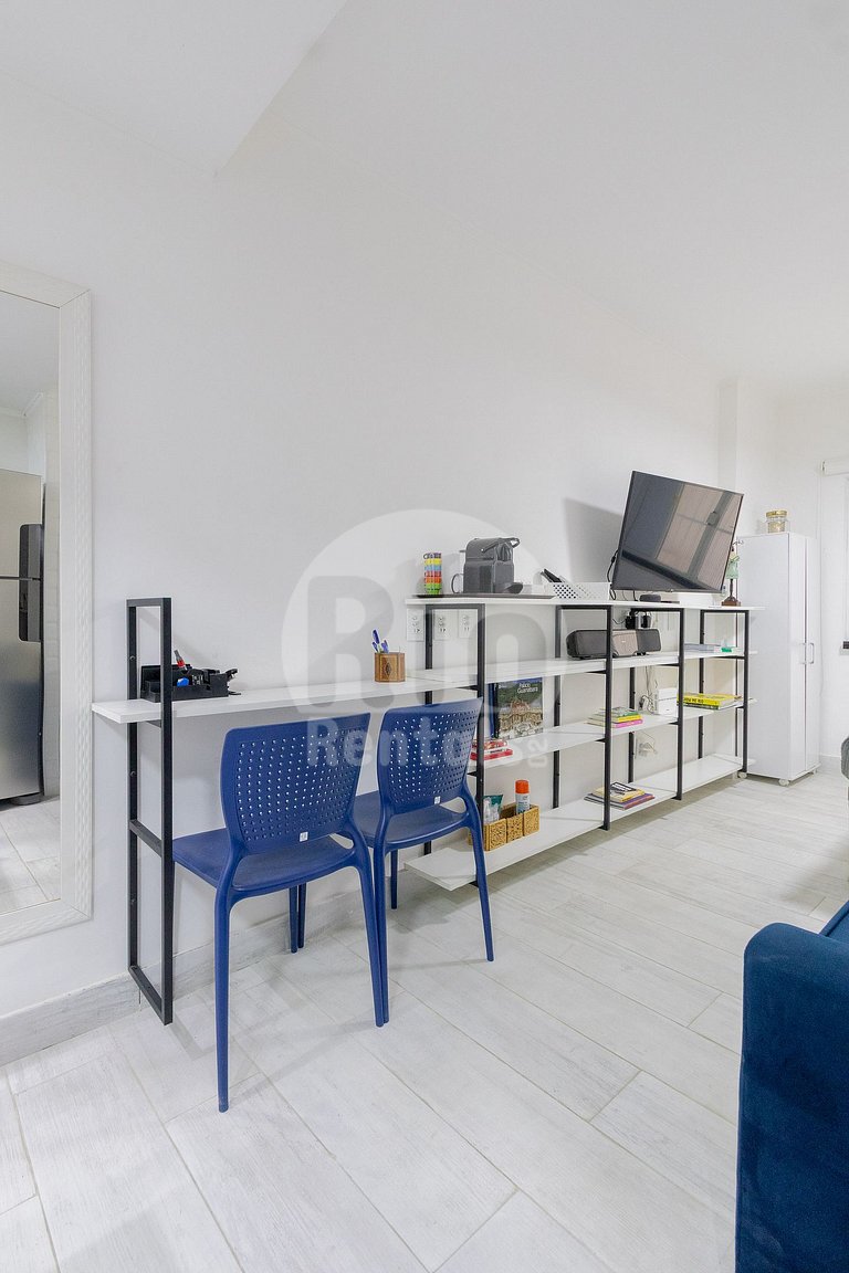 Studio silencioso em Copacabana