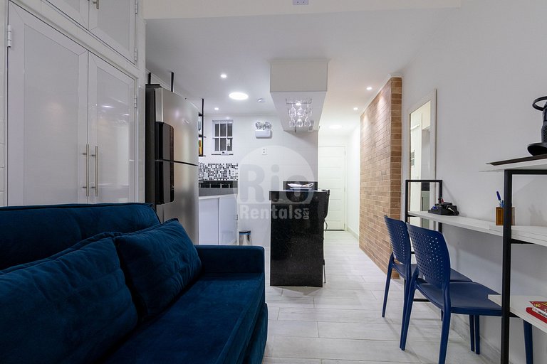 Studio silencioso em Copacabana