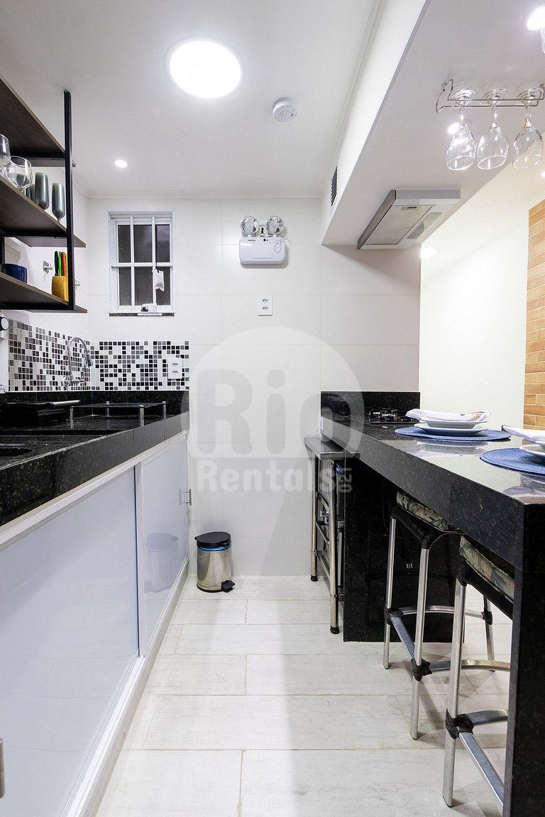 Studio silencioso em Copacabana