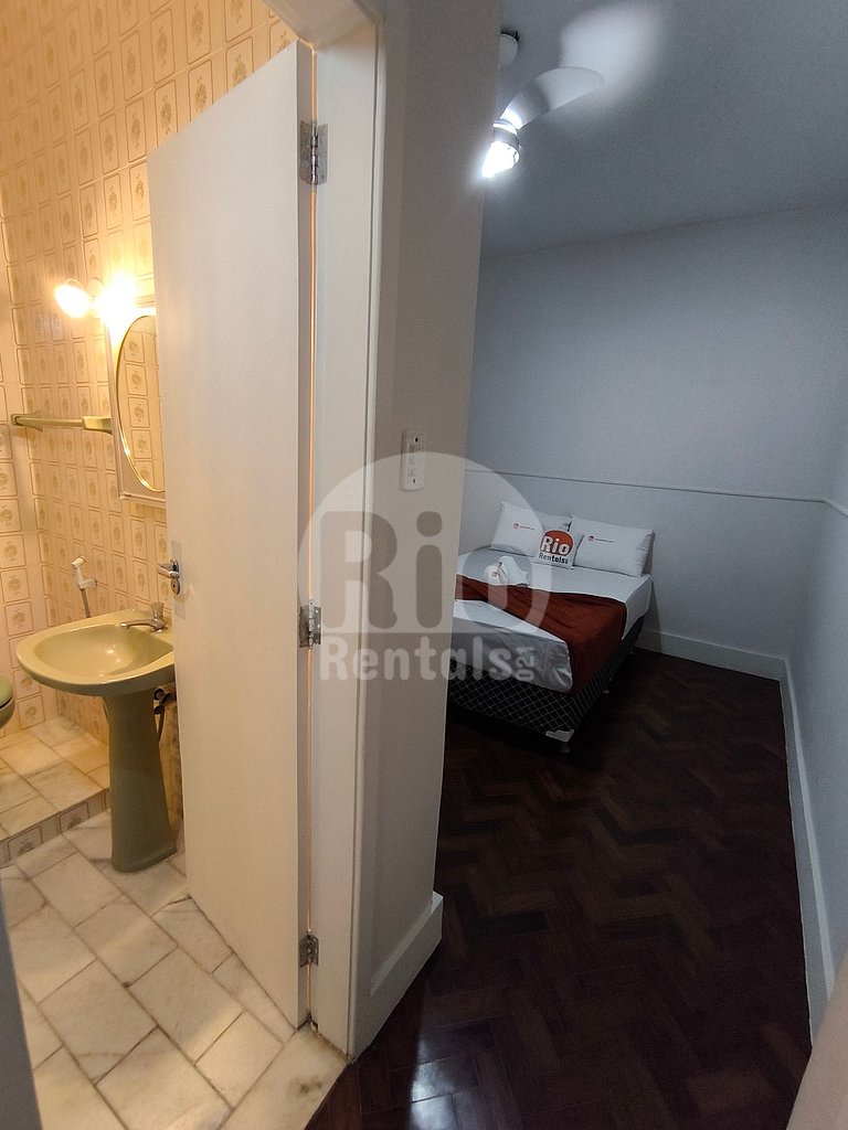 Espaçoso apto de 3 quartos em Copacabana
