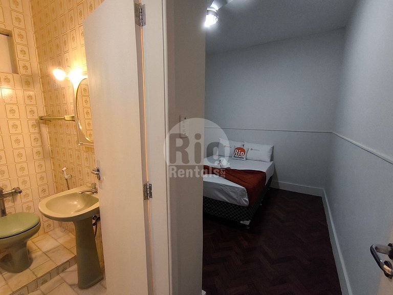Espaçoso apto de 3 quartos em Copacabana