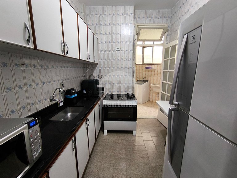 Espaçoso apto de 3 quartos em Copacabana