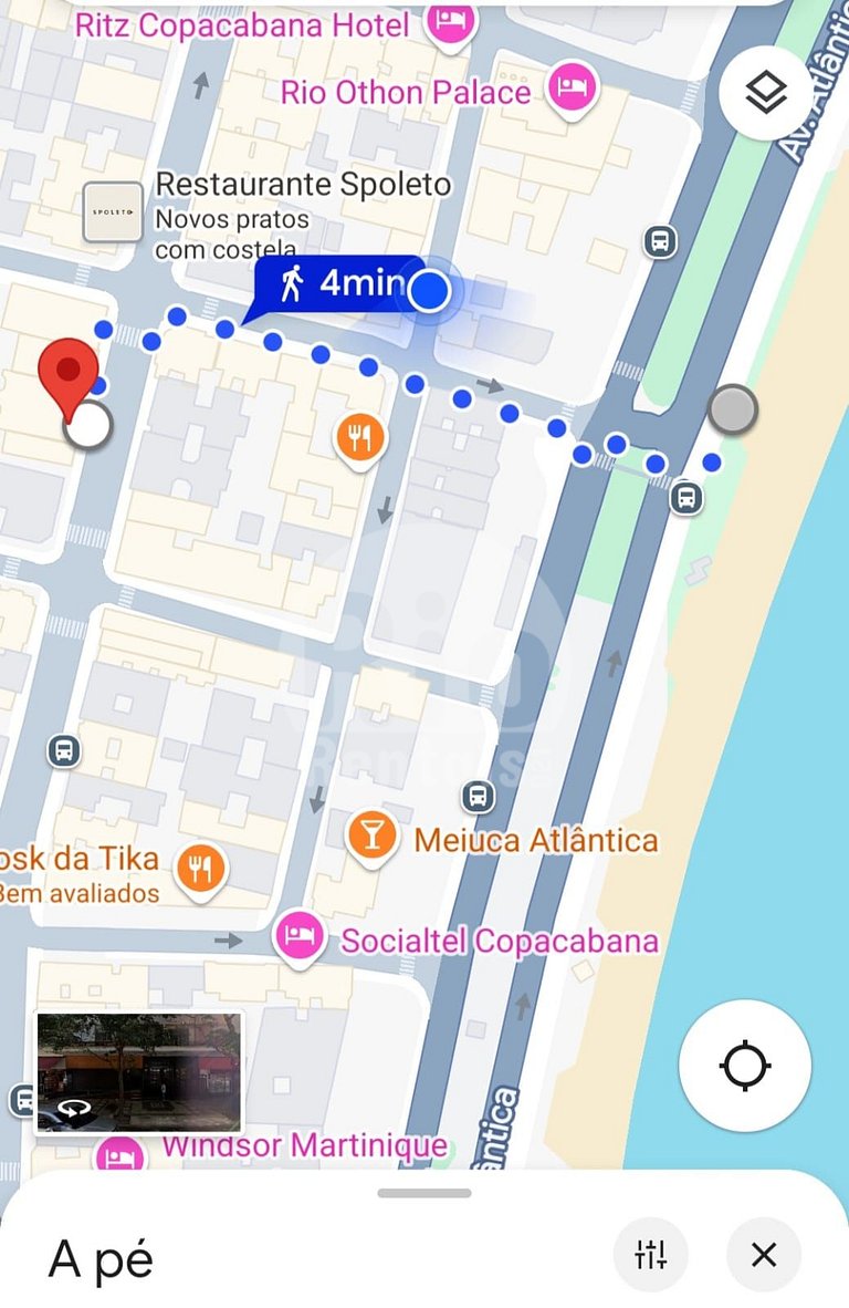 Espaçoso apto de 3 quartos em Copacabana