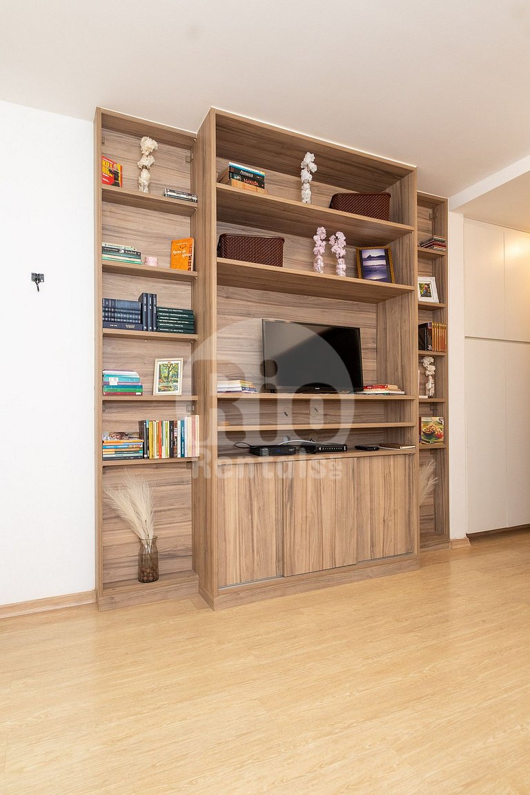 Refúgio relax com rede e livros em Copacabana!