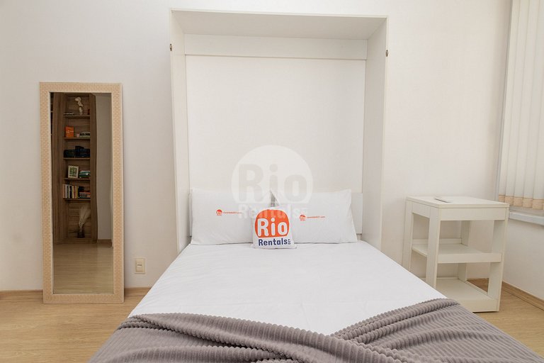Refúgio relax com rede e livros em Copacabana!