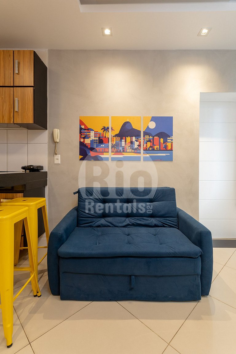 Locação para temporada, 1 cuarto econômico, silencioso