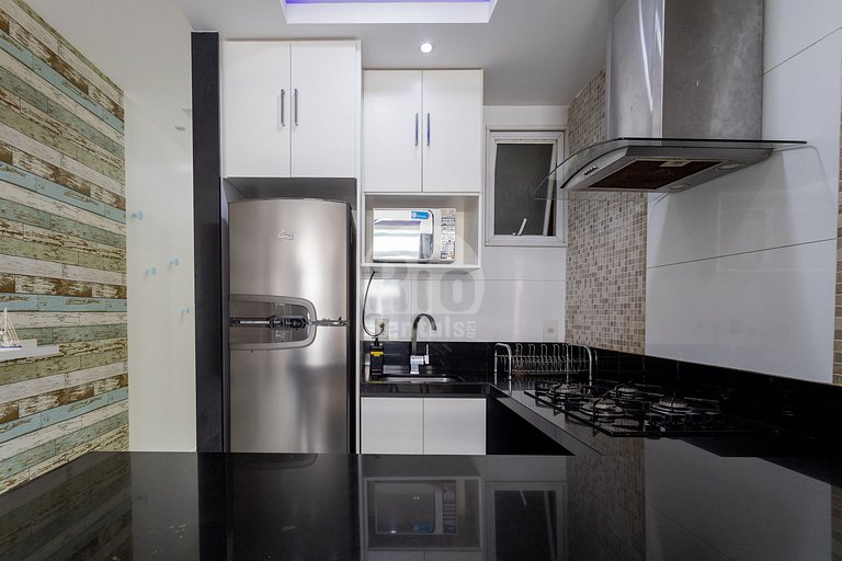 Apartamento para até 4 pessoas com vista mar.