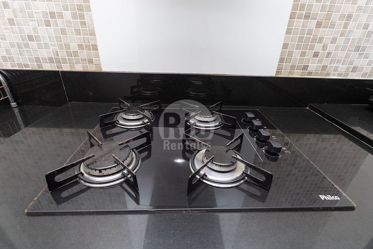 Apartamento para até 4 pessoas com vista mar.