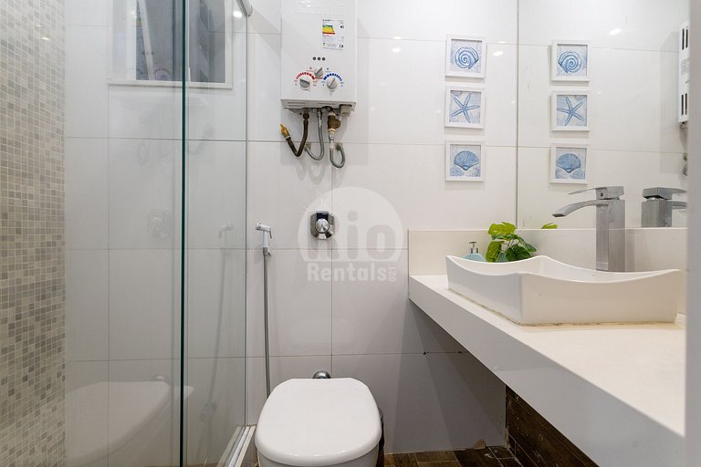 Apartamento para até 4 pessoas com vista mar.