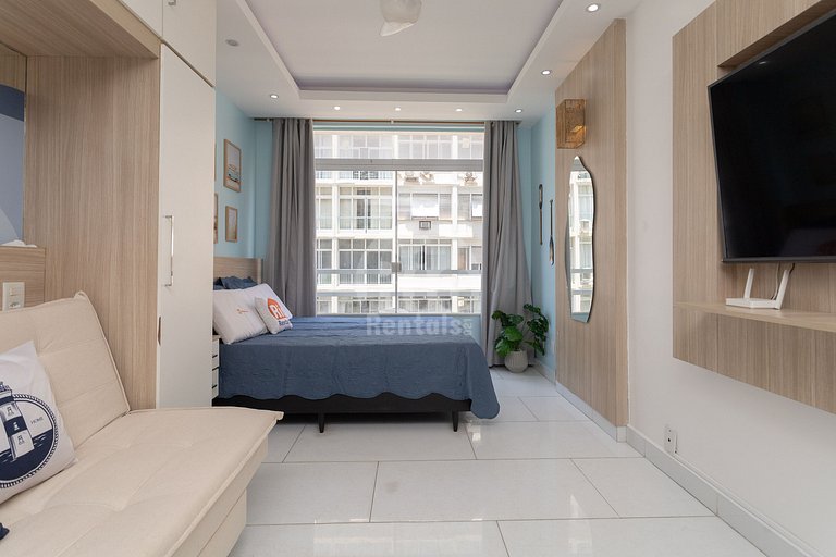 Apartamento para até 4 pessoas com vista mar.