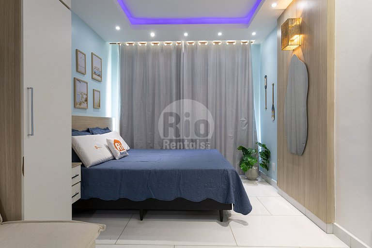 Apartamento para até 4 pessoas com vista mar.