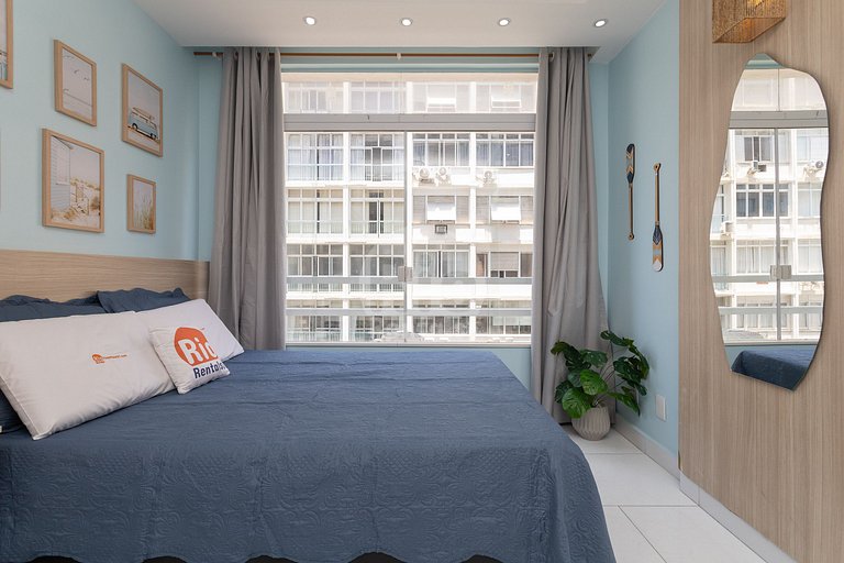 Apartamento para até 4 pessoas com vista mar.