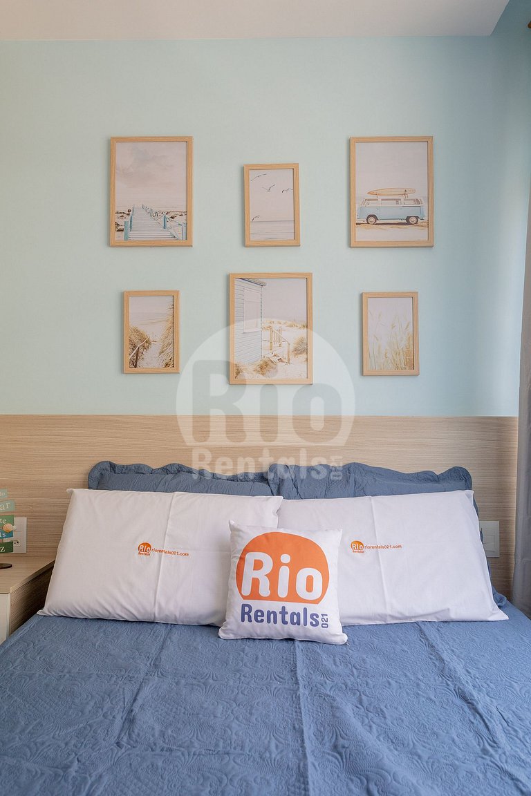 Apartamento para até 4 pessoas com vista mar.