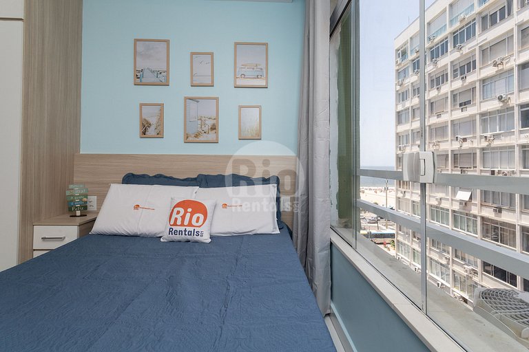 Apartamento para até 4 pessoas com vista mar.