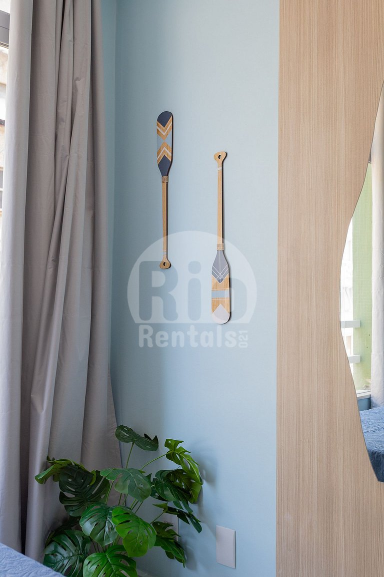 Apartamento para 4 personas con vistas al mar.