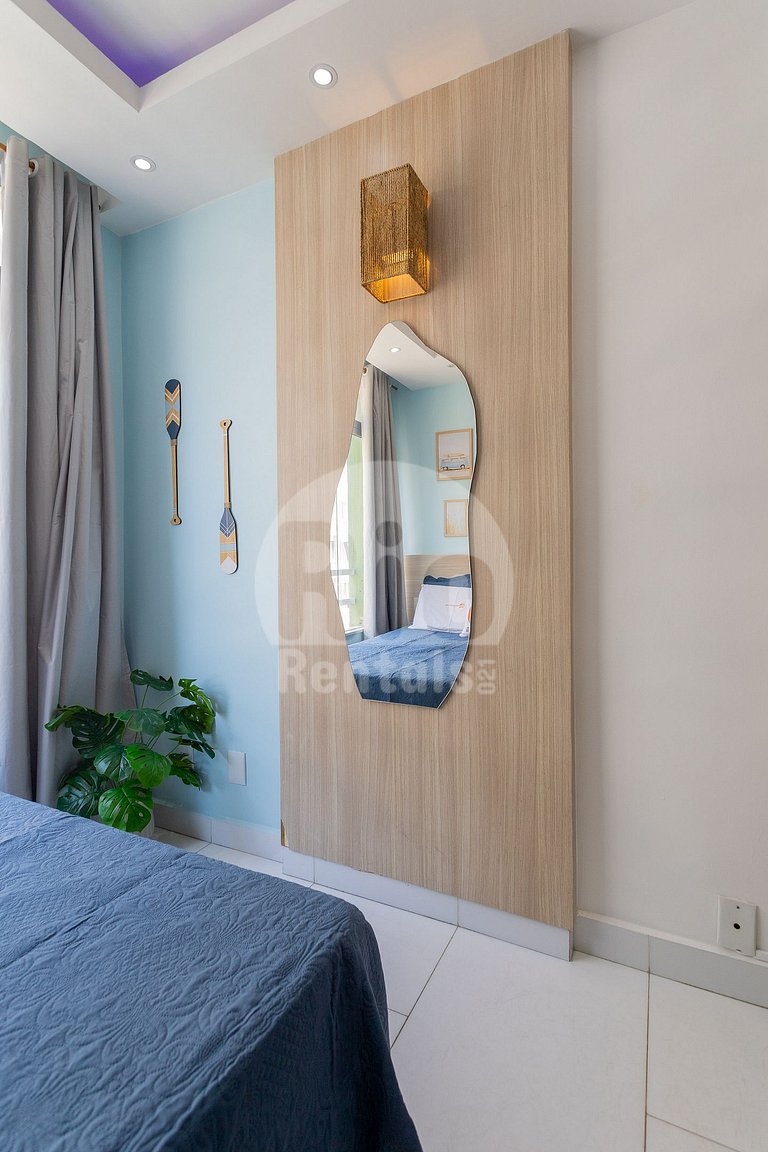 Apartamento para 4 personas con vistas al mar.