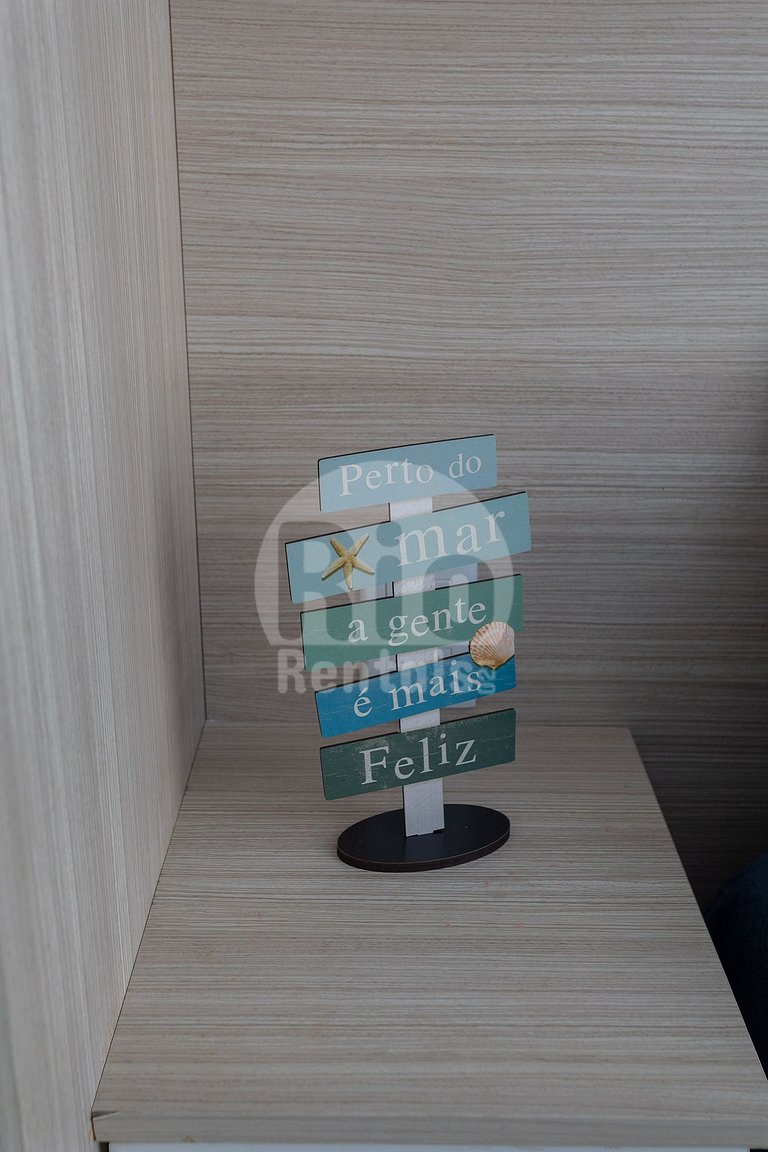 Apartamento para 4 personas con vistas al mar.