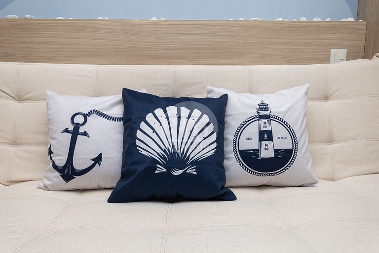 Apartamento para até 4 pessoas com vista mar.