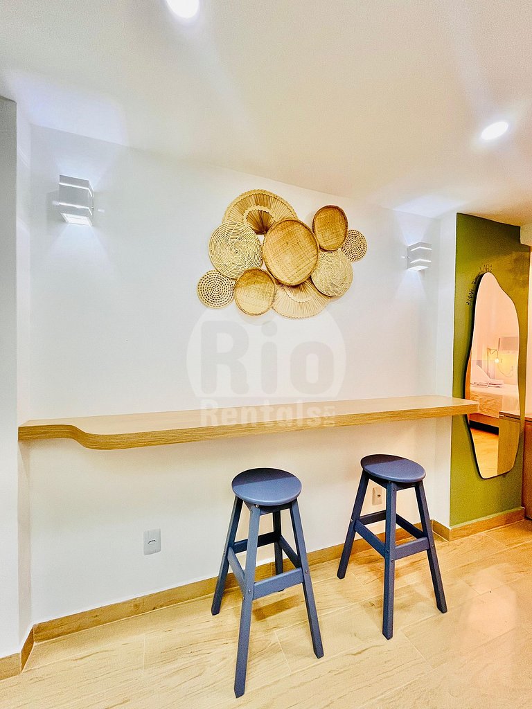 Estudio nuevo y reformado en Copacabana, cerca de la playa