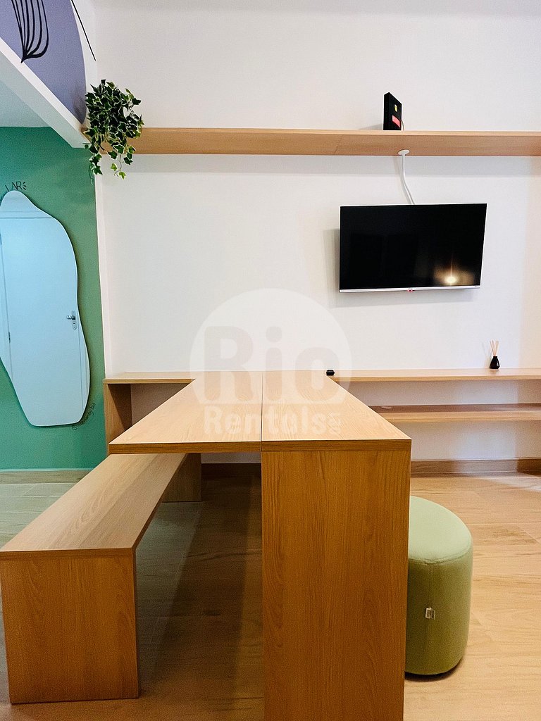 Estudio nuevo y reformado en Copacabana, cerca de la playa