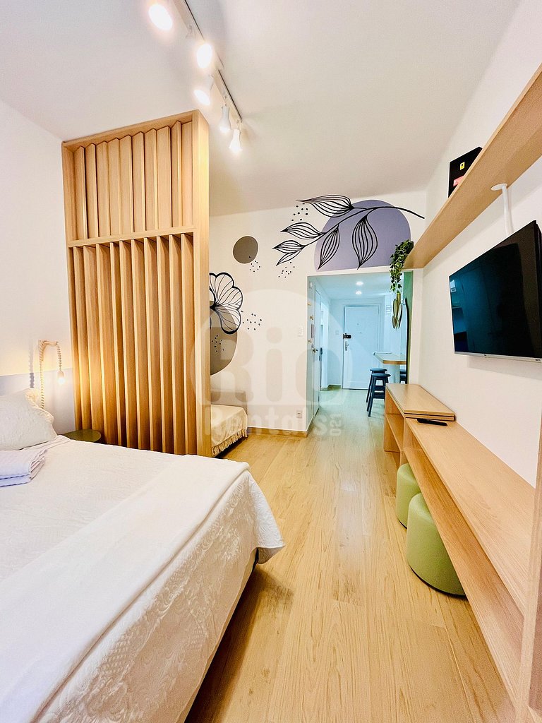 Estudio nuevo y reformado en Copacabana, cerca de la playa