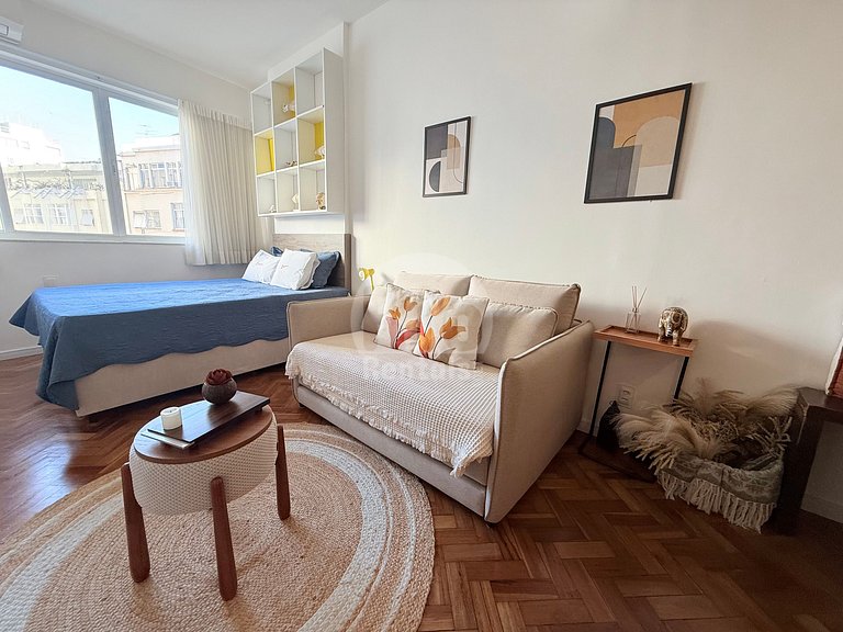 Estudio con vista al mar junto al Copacabana Palace