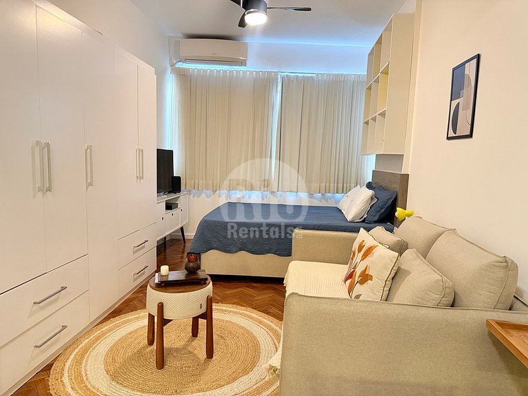 Estudio con vista al mar junto al Copacabana Palace