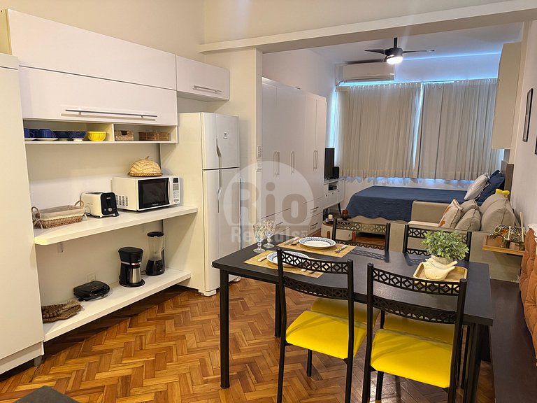 Estudio con vista al mar junto al Copacabana Palace