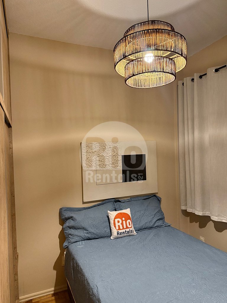 Aconchegante sala e quarto em Copacabana