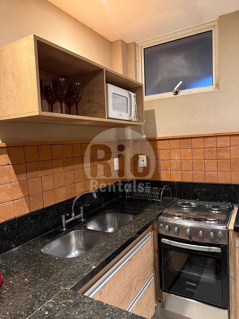 Aconchegante sala e quarto em Copacabana