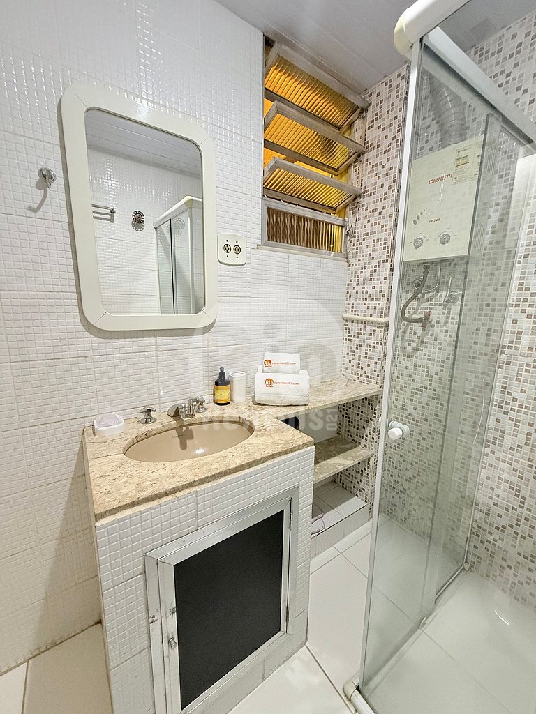 Estudio con vista a la playa de Copacabana