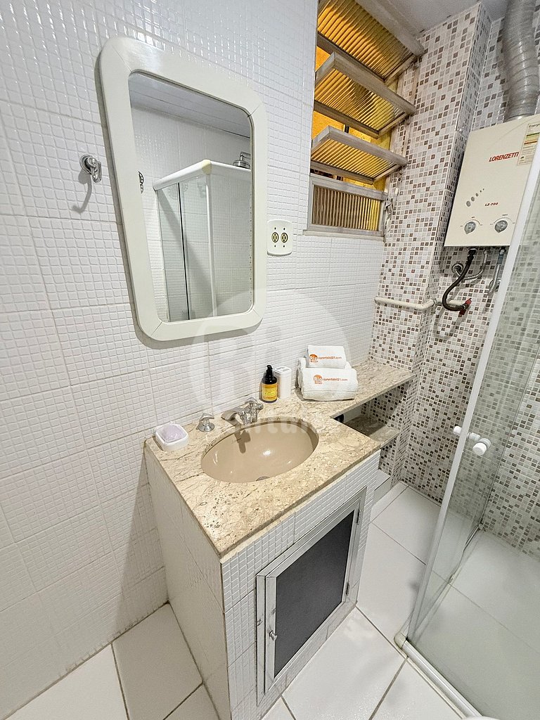 Estudio com vista para Praia de Copacabana
