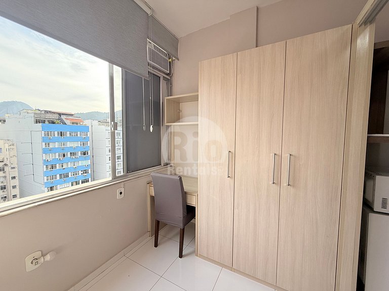 Estudio com vista para Praia de Copacabana
