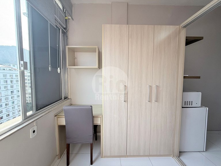 Estudio com vista para Praia de Copacabana