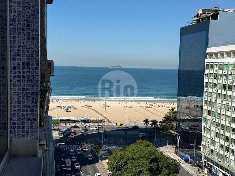 Estudio con vista a la playa de Copacabana