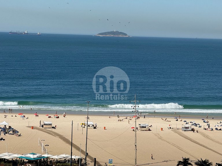 Estudio com vista para Praia de Copacabana