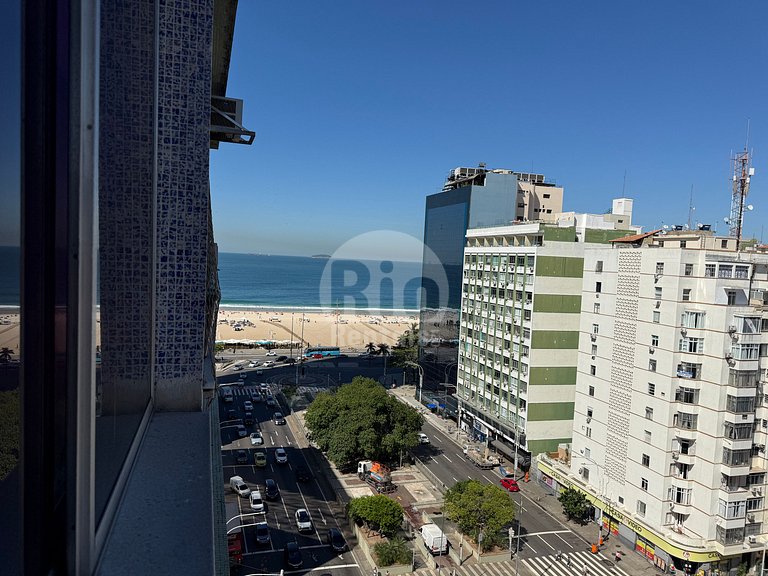 Estudio con vista a la playa de Copacabana