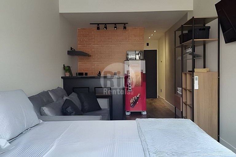 Charmoso apt p até 4 pessoas reformado beira praia