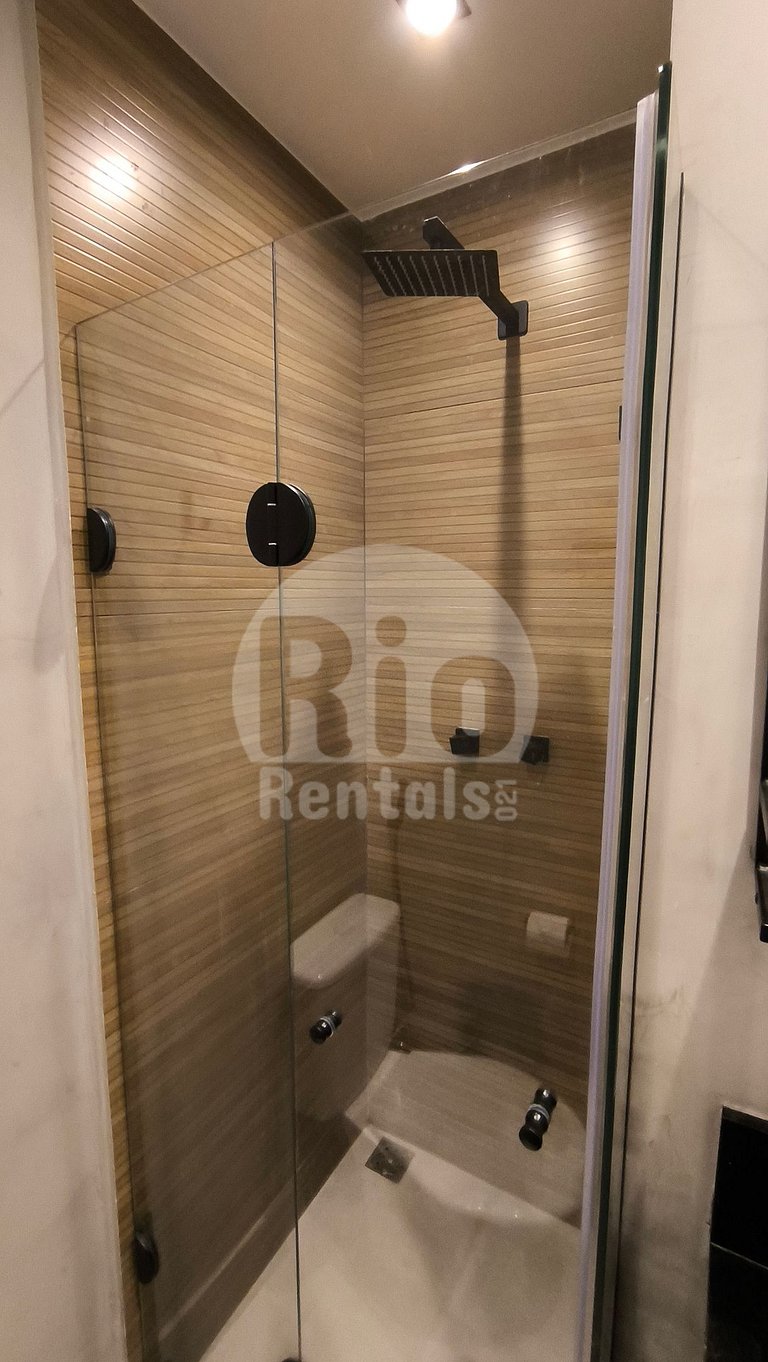 Studio com vista para a praia de Copacabana