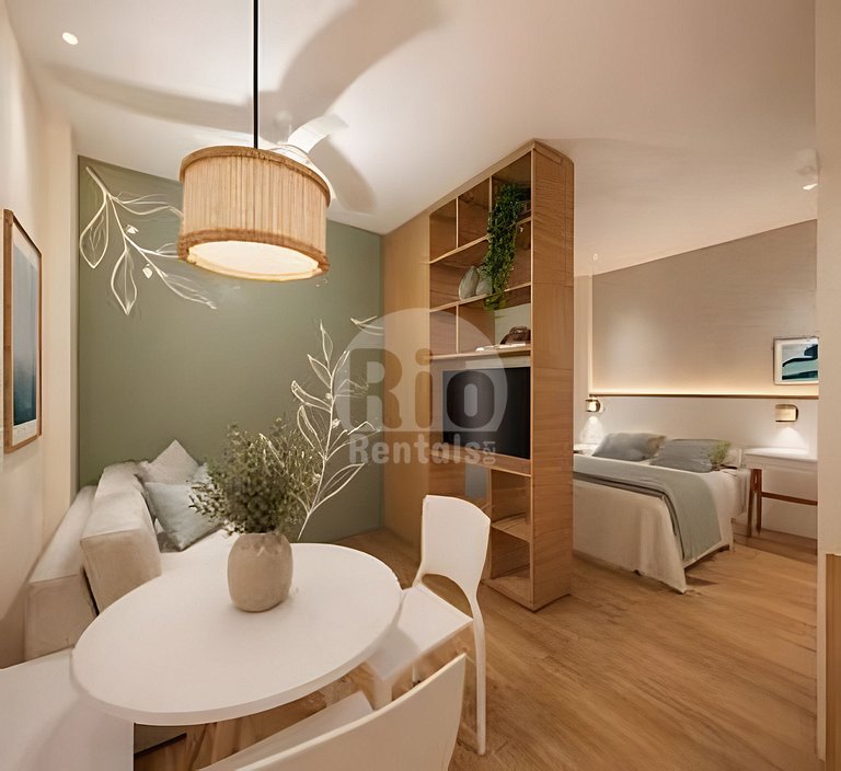 Studio recém reformado em Copacabana