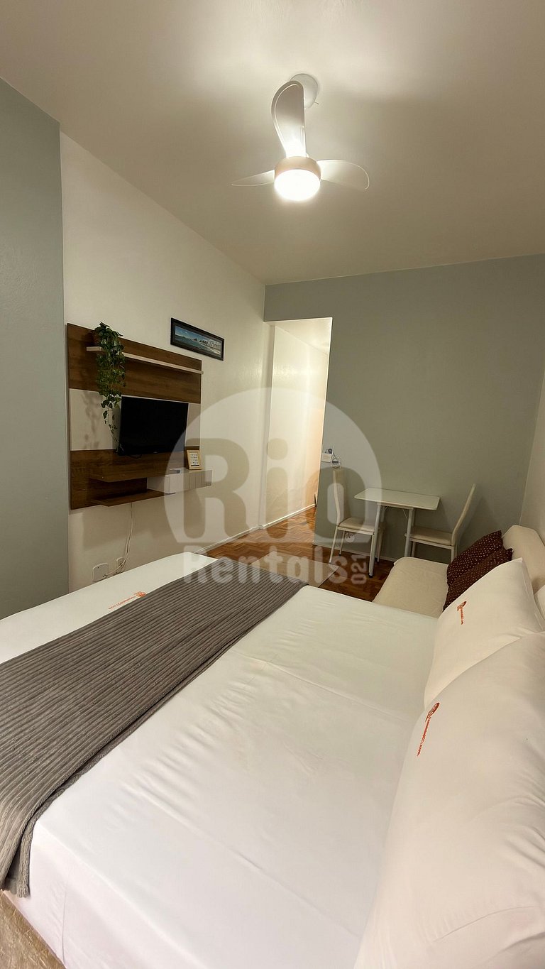 Estudio con vista a la playa de Copacabana - Alquileres Río