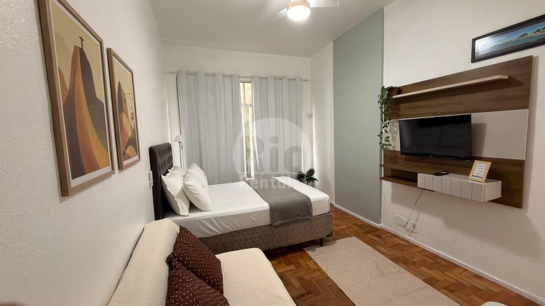 Estudio con vista a la playa de Copacabana - Alquileres Río