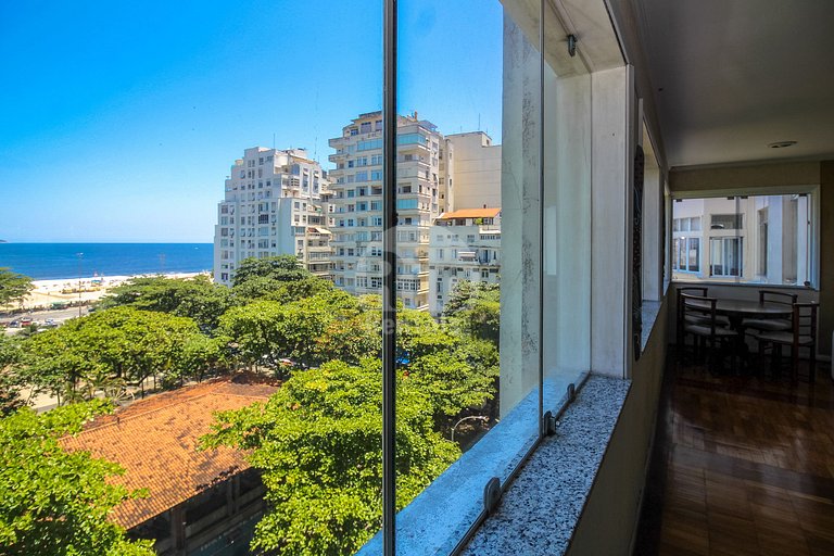Apartamento 3 suítes com vista mar a praia de Copacabana