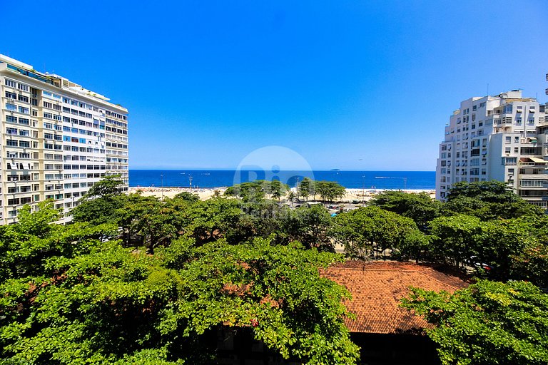 Apartamento 3 suítes com vista mar a praia de Copacabana